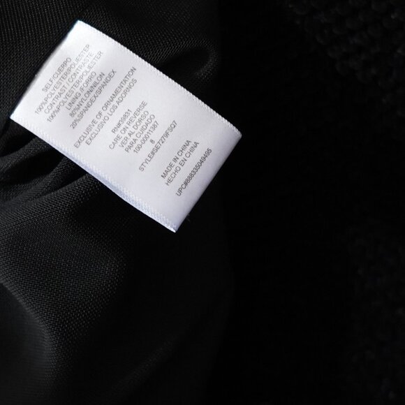 Sam Edelman Black Sequin Mesh Back Cocktail Dress - Picture 7 of 7